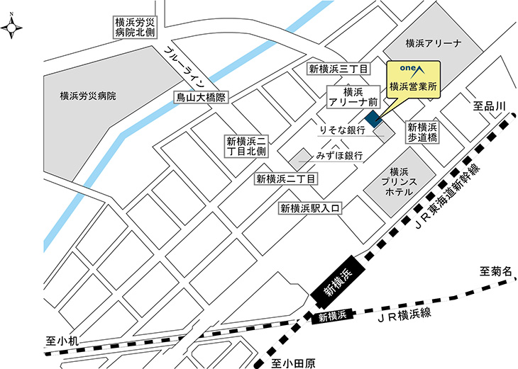 [地図]横浜営業所